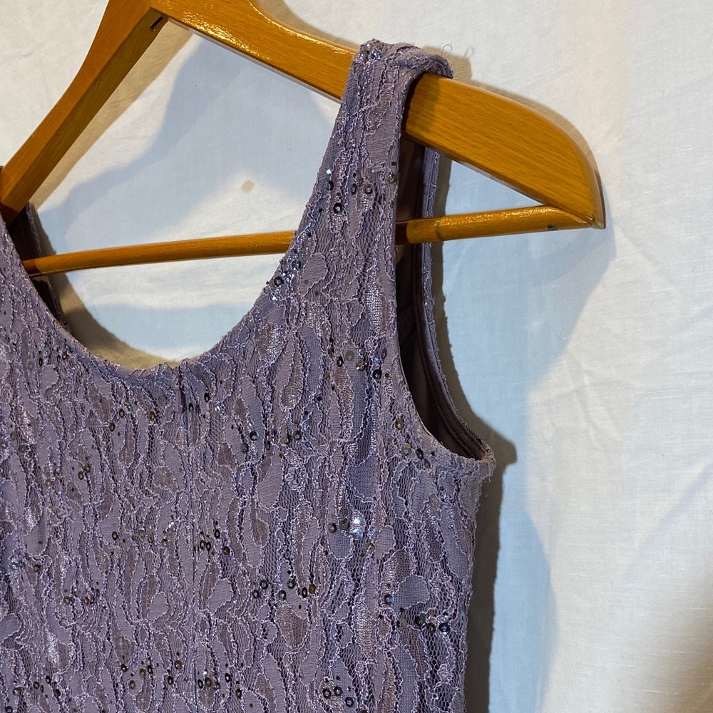 Alex Evenings Lace & Sequin Sleeveless Gown with Matching Jacket - Women size 8 - Picture 6 of 11
